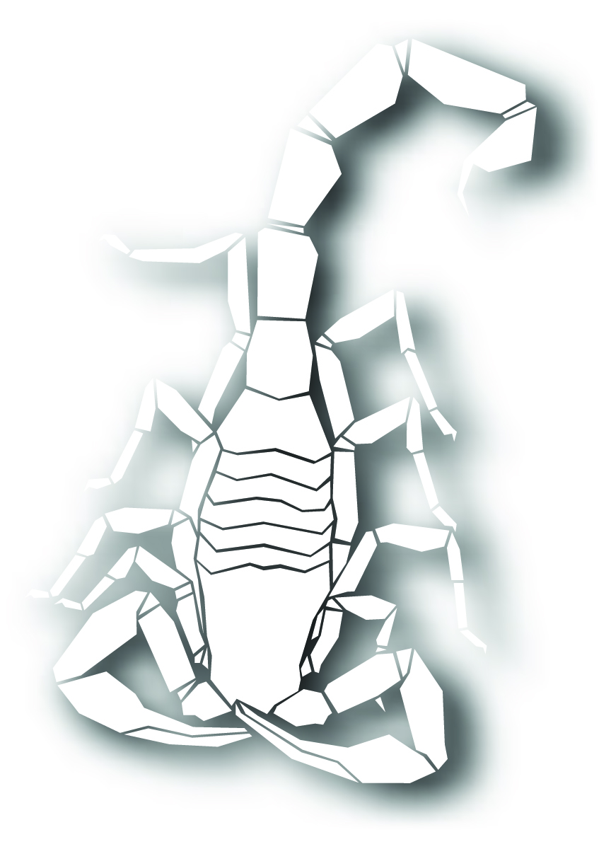 free vector Scorpion papercut silhouette vector